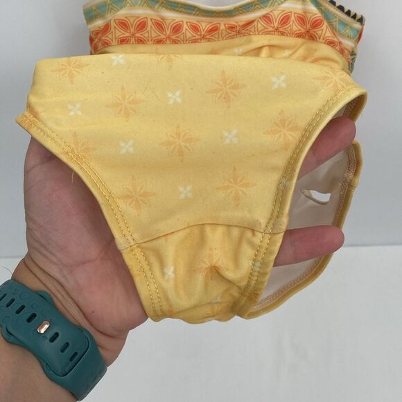 Disney Store Moana Swimsuit One Piece Cutout sides approximately size 6/6x - Picture 6 of 11